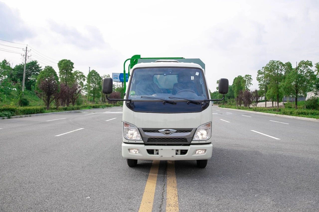 小型蓝牌挂桶垃圾车,国六挂桶垃圾车价格