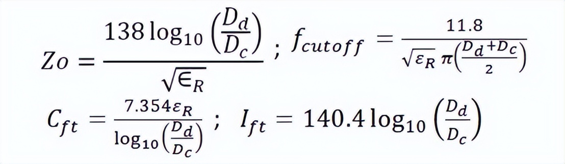 射频同轴电缆测试方法,同轴电缆介电常数计算