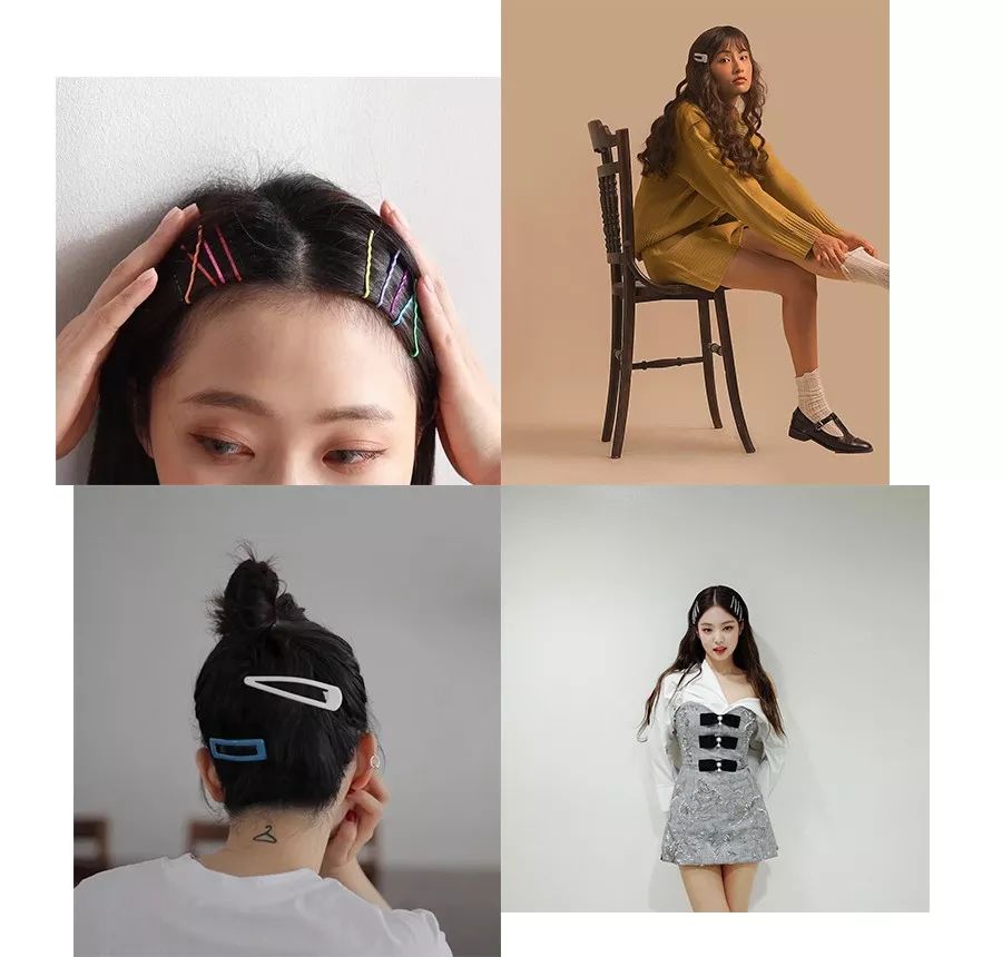 儿童用泫雅风彩色发夹怎么扎好看 (泫雅一字夹发夹佩戴方法)