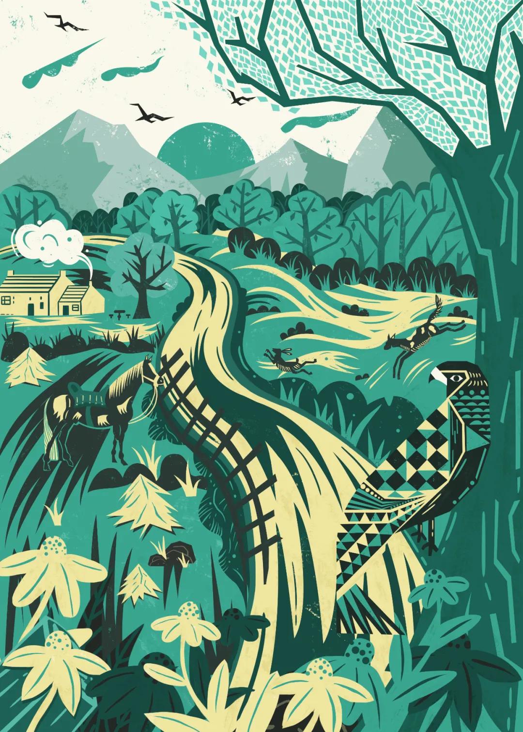 如何画插画感的画,来来绘画