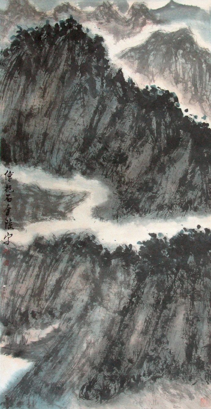 傅抱石山水画100幅欣赏,傅抱石山水画100幅高清图欣赏