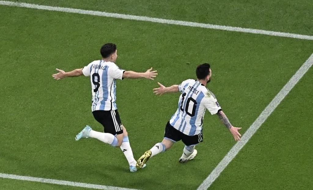 阿根廷对墨西哥梅西进球照片,梅西一射一传墨西哥