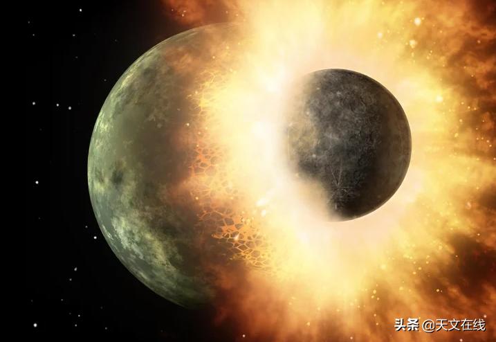 月亮是怎么形成的讲解视频,地球撞击月亮