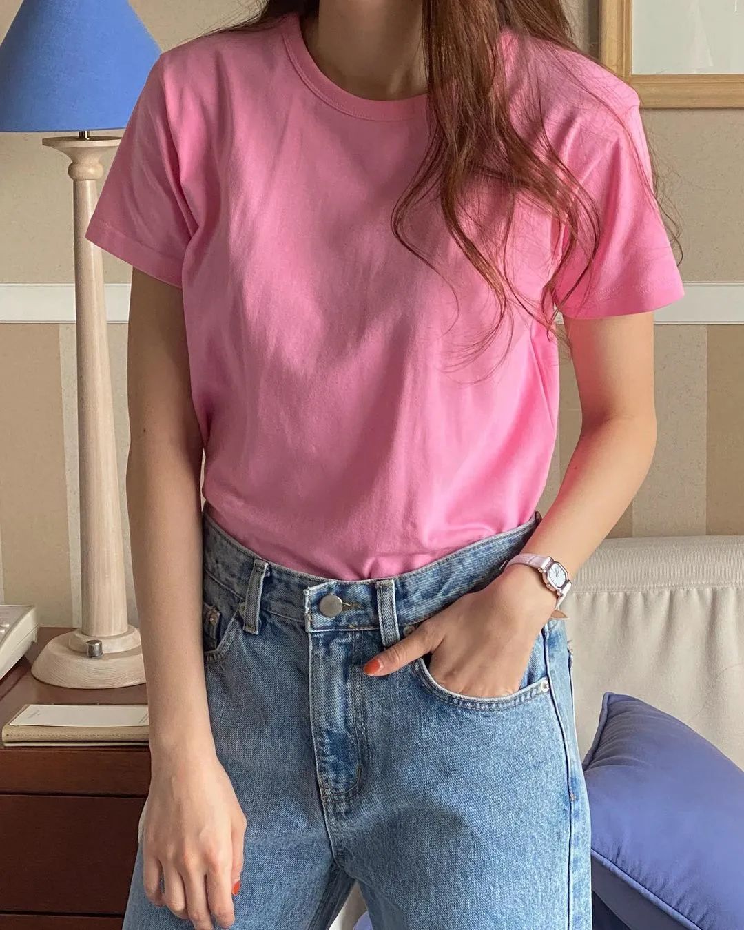 彩色大t恤怎么穿好看,今年时髦宽松t恤