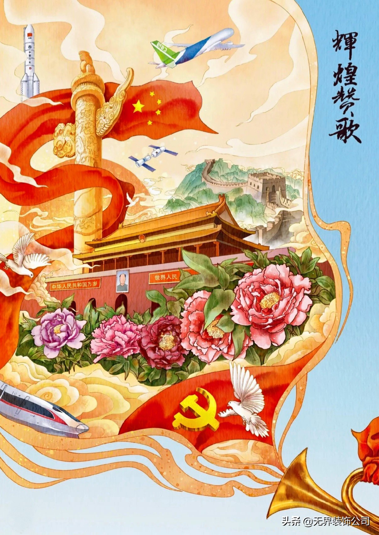 为*党**庆生，以匠心敬*党**心