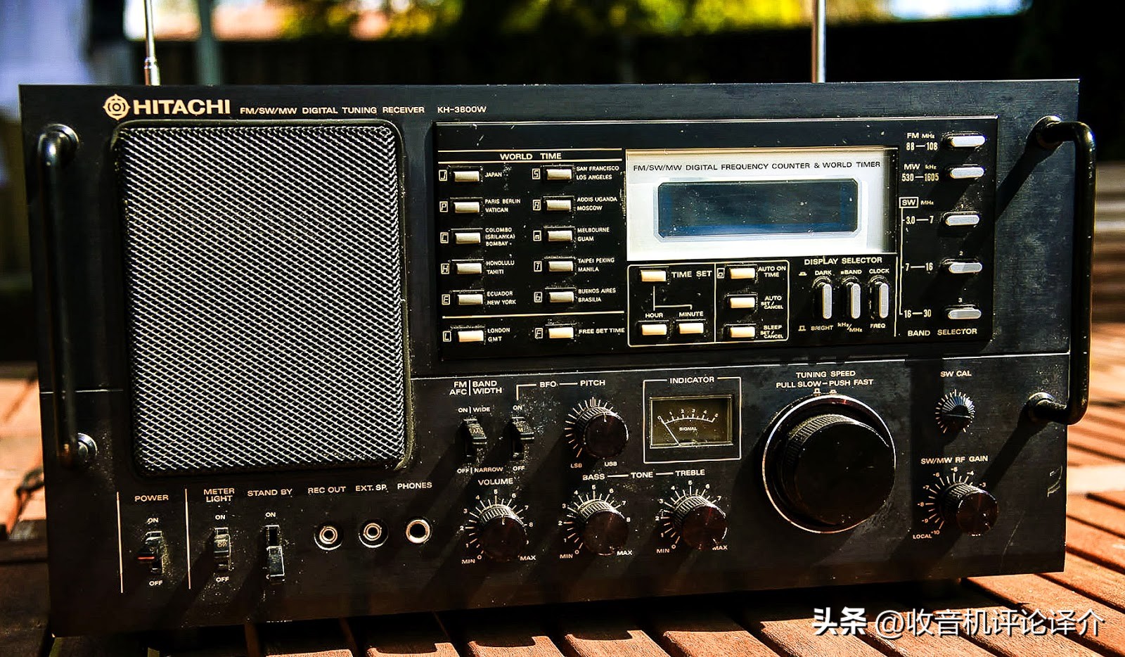 日立KH-3800W收音机，非常罕见的机器，索尼松下东芝的竞品