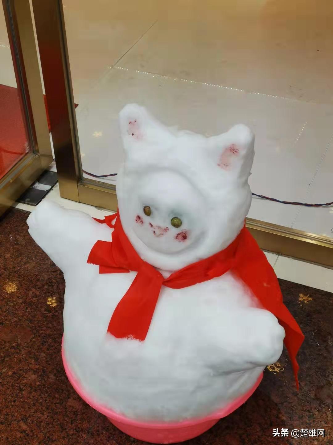 堆雪人大赛现场,楚雄花式雪人