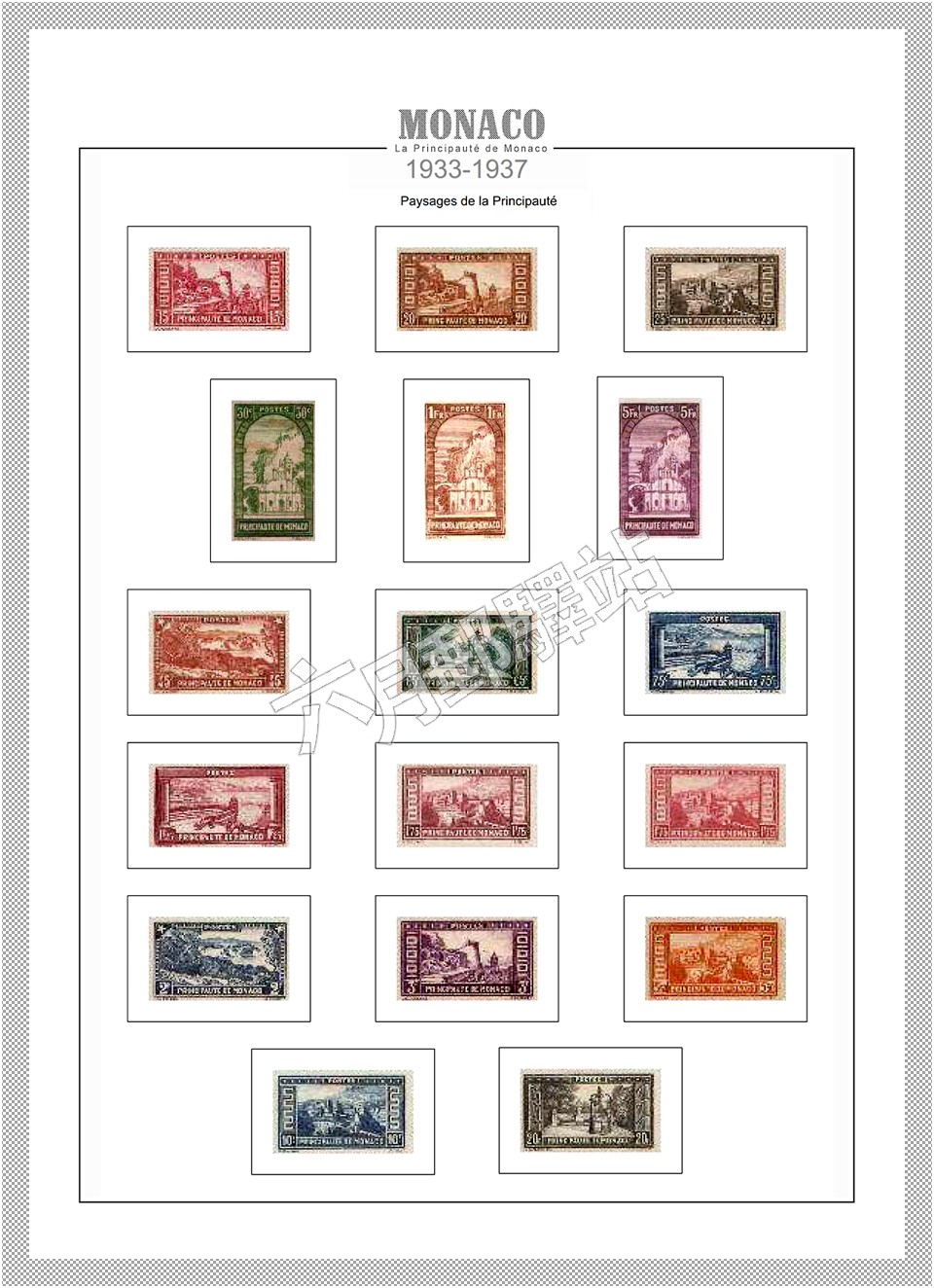 摩纳哥世界邮展邮票,摩洛哥邮票图片