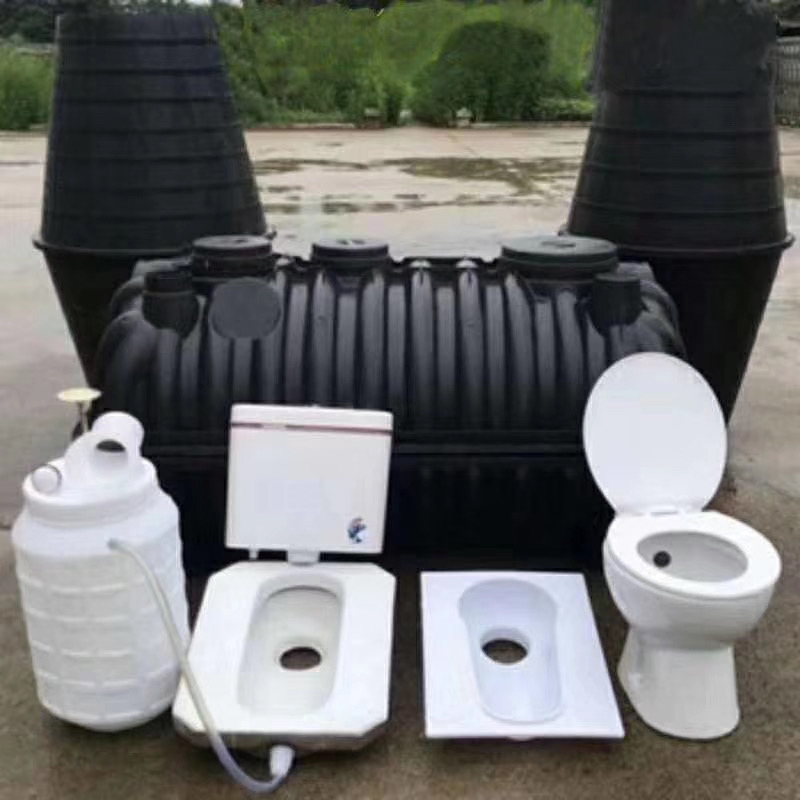 郑州化粪池改厕农村厕所改造塑料三格式PE三格池双瓮桶排污池