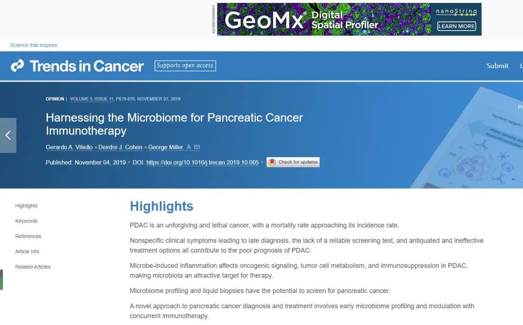 胰腺癌免疫治疗的研究进展,如何利用微生物扩增基因