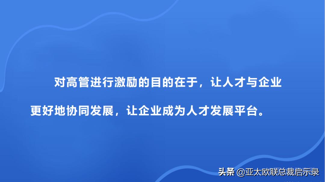 高管薪酬绩效激励应用方案,高管薪酬激励手段