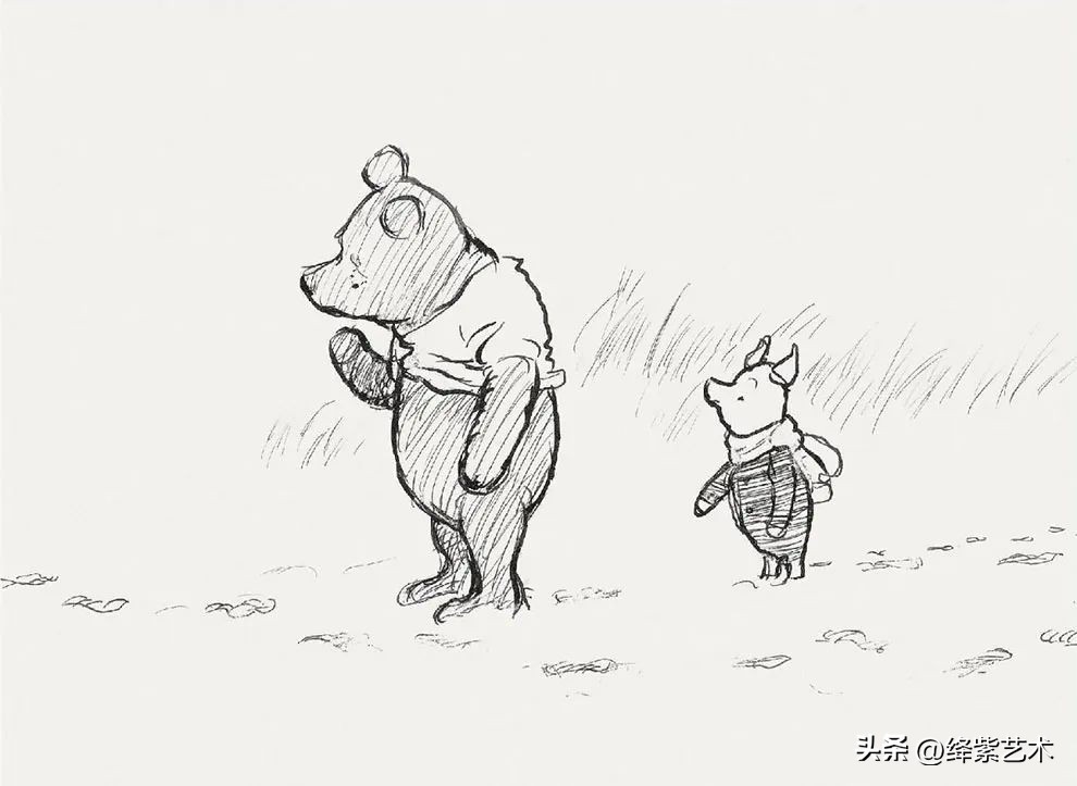 “爷青回”系列,一组罕见的小熊维尼原画,引起无数人共鸣