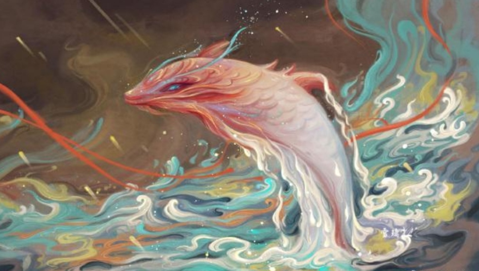 歪念山海经：味道鲜美鮆鱼肉，赤色锦鲤水中游，药到病除治狐臭