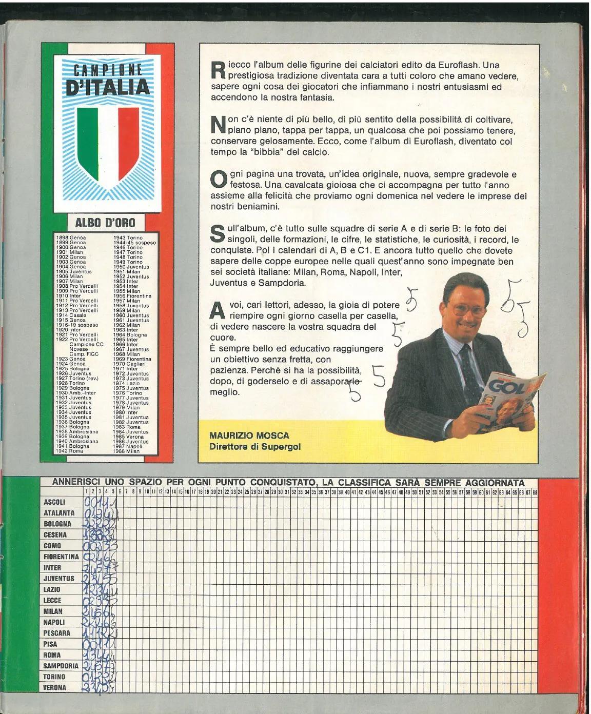 「忆意甲」一本意大利足球画册带你回顾1988/89赛季意甲联赛