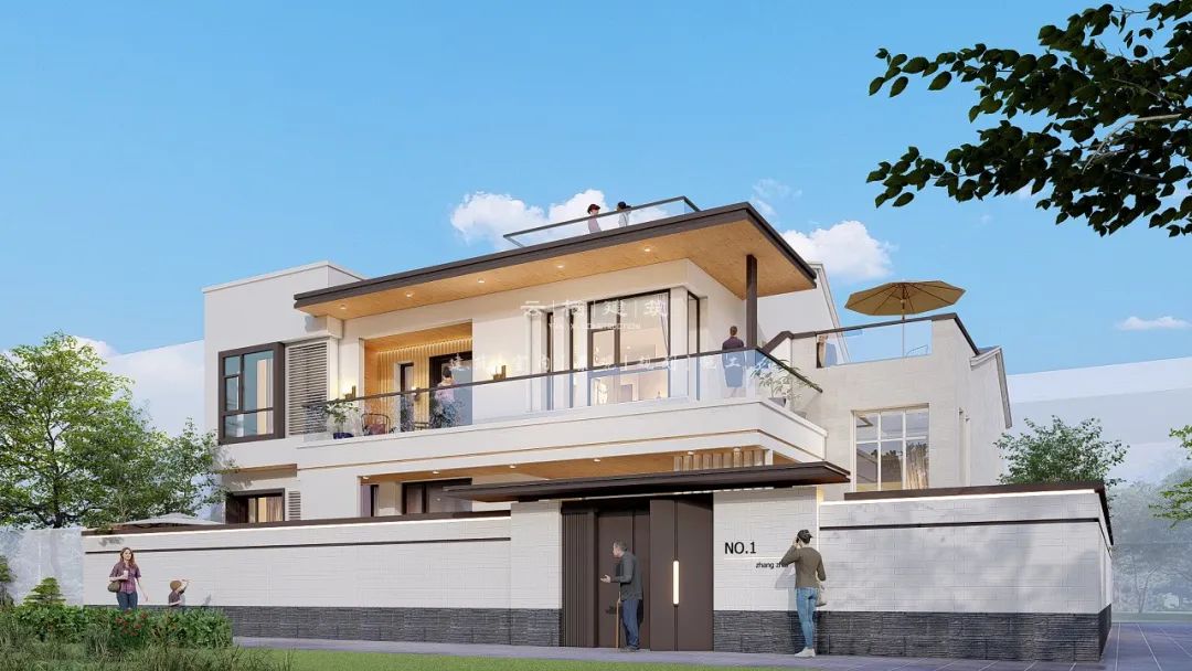 北京简约小别墅二层,北京现代简约轻奢二层别墅