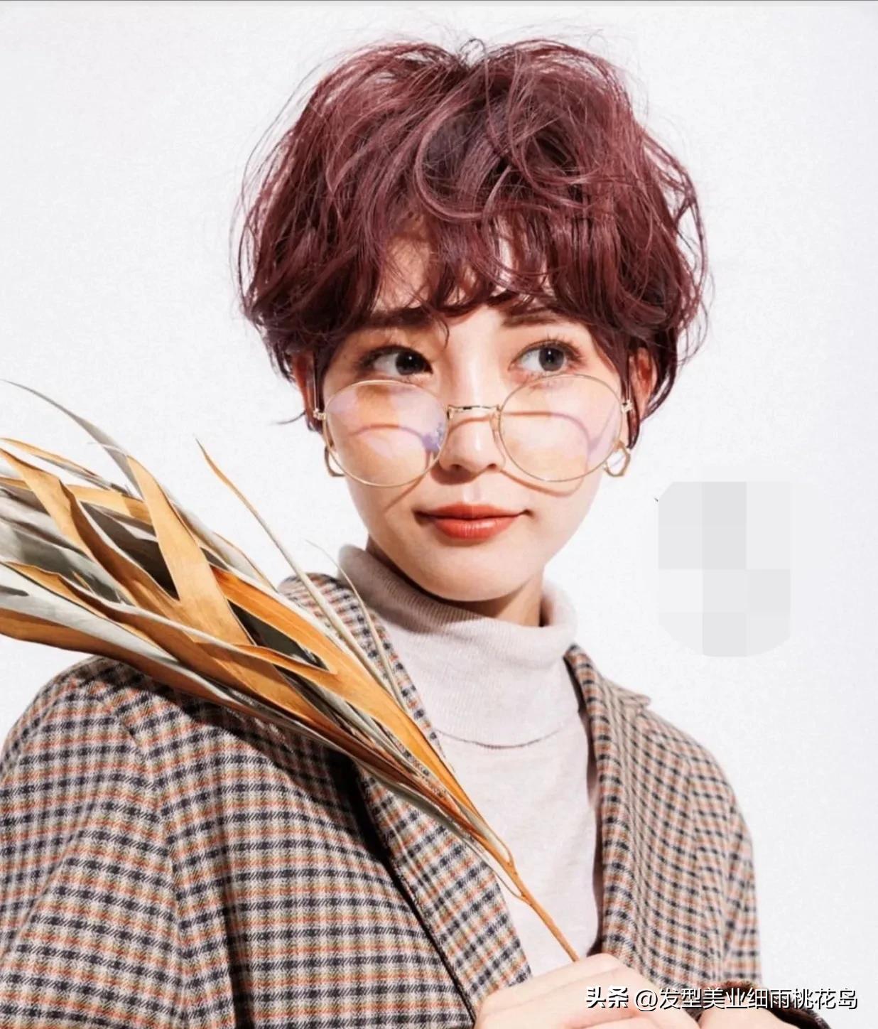 短发烫发超飒,超飒超短烫发