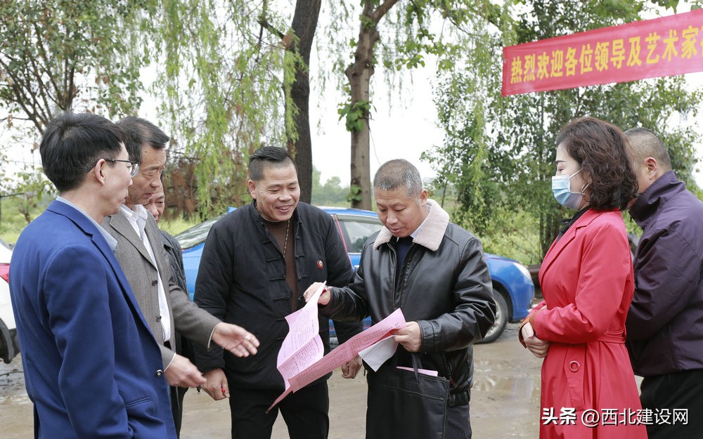 爱国主义志愿宣传服务活动走进陕西礼泉肖河古道现代农业公司