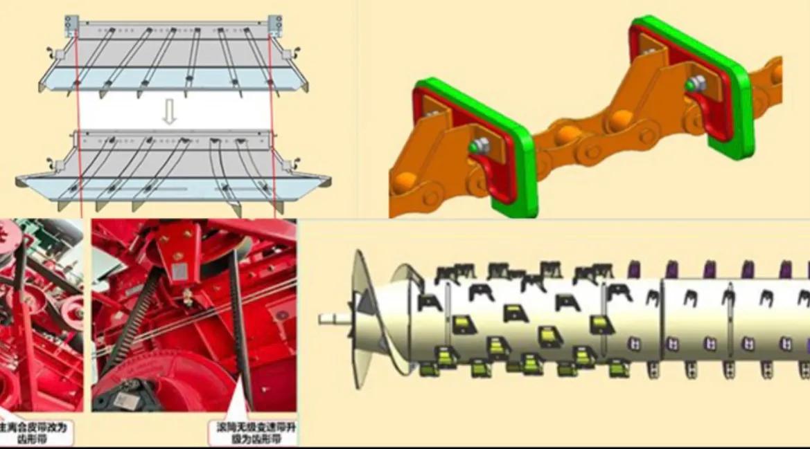 联合收割机雷沃gm100收玉米,小麦联合收割机雷沃最新款
