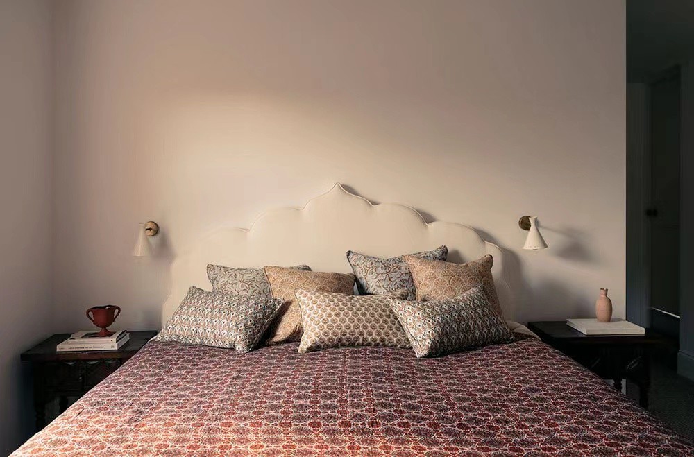 简约地中海风卧室,160平浪漫法式风住宅优雅范十足