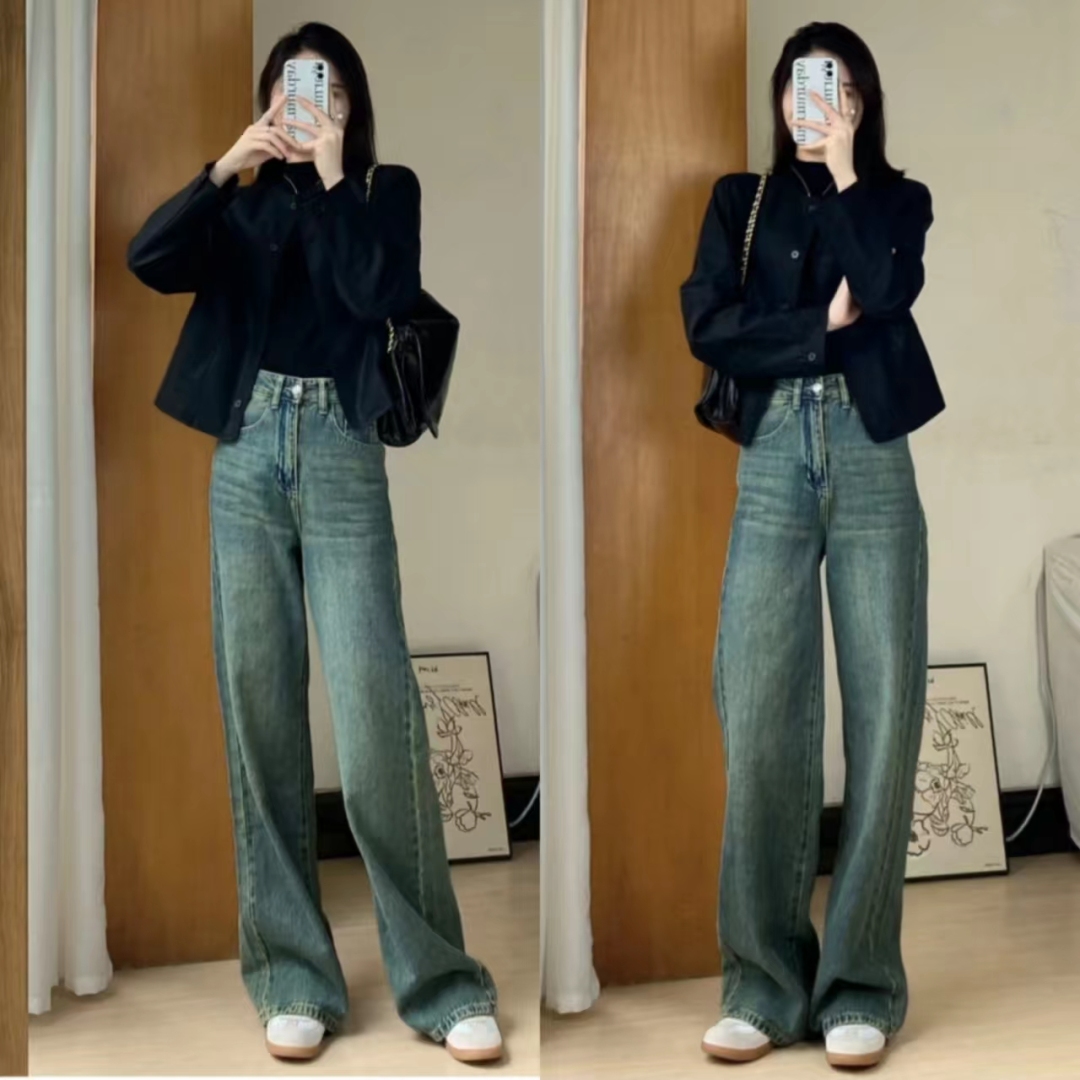 冬季黑色皮衣加棉高级感穿搭,黑色皮衣穿搭女秋冬