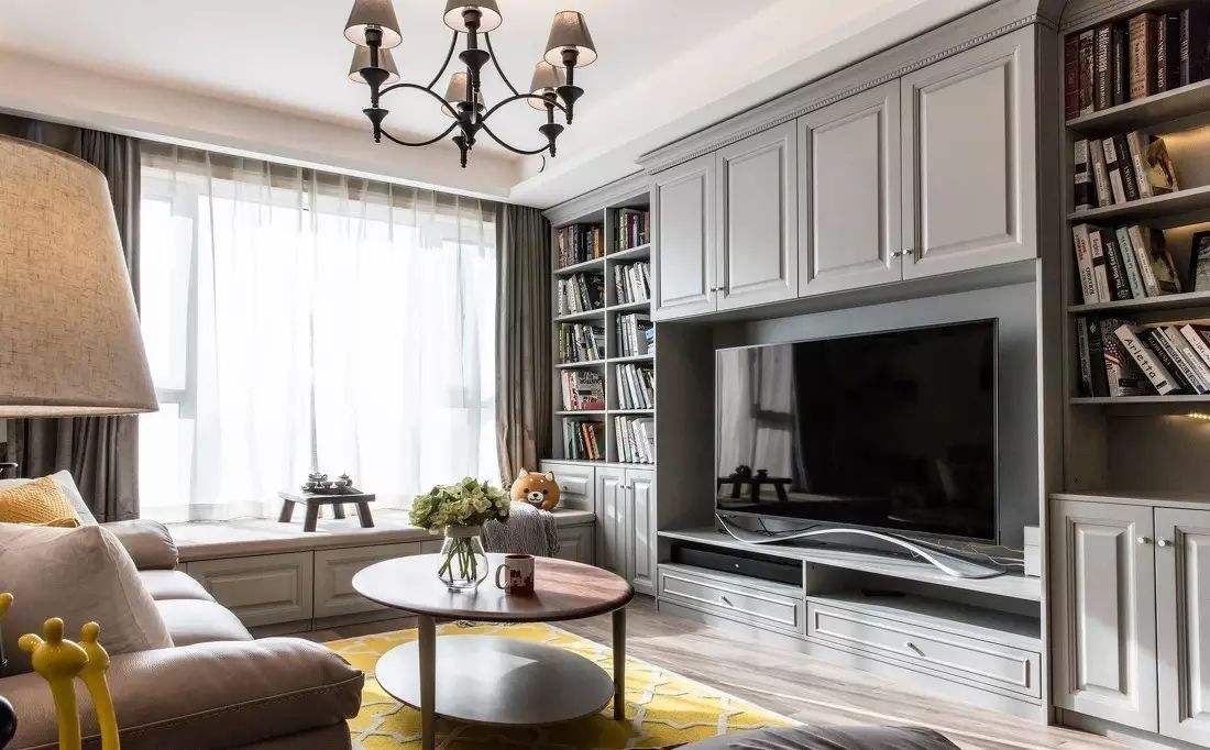 满墙柜电视背景墙,电视背景墙做满柜好还是不好