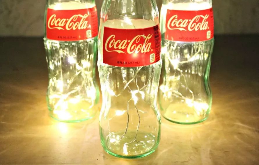 创意折叠花盆灯,洗洁精瓶做花盆小花瓶