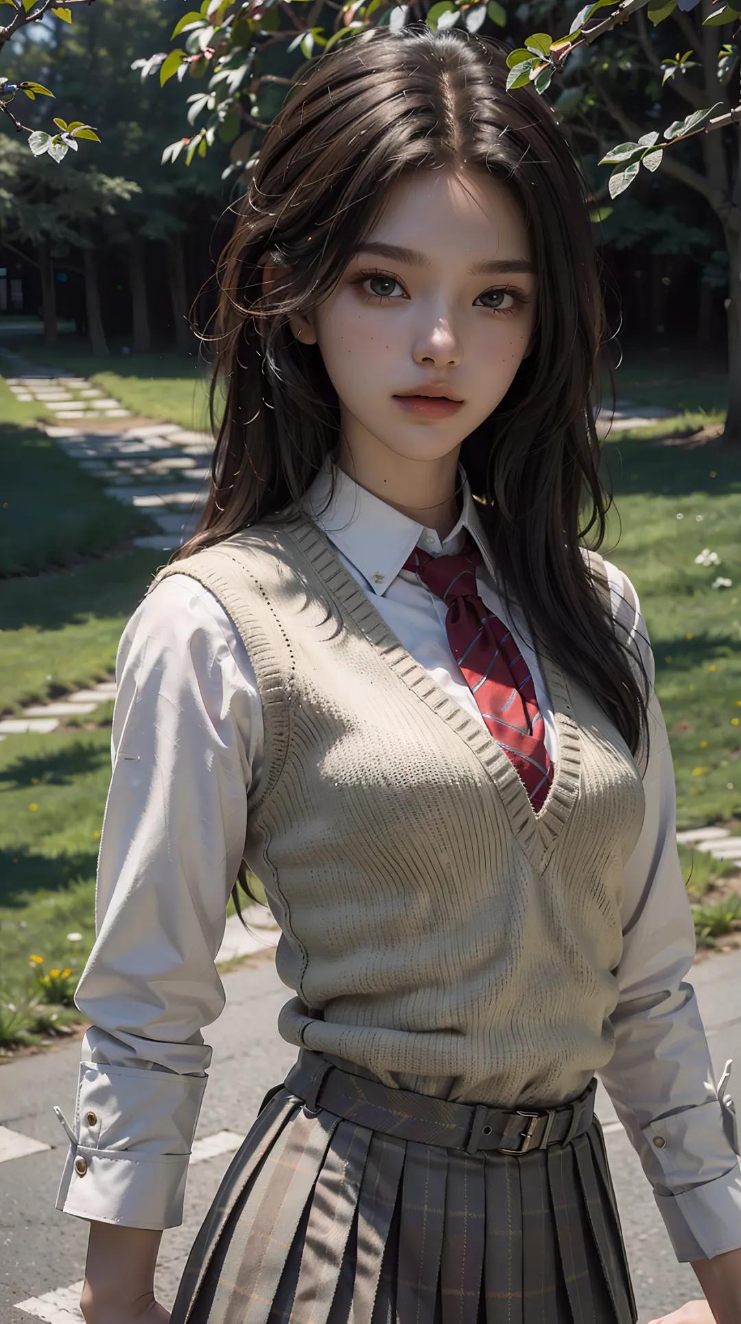 ai绘画校园服装,ai绘画校服美少女