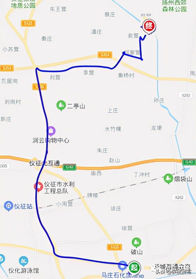 仪征7路公交时刻表,仪征最新公交车路线时间表