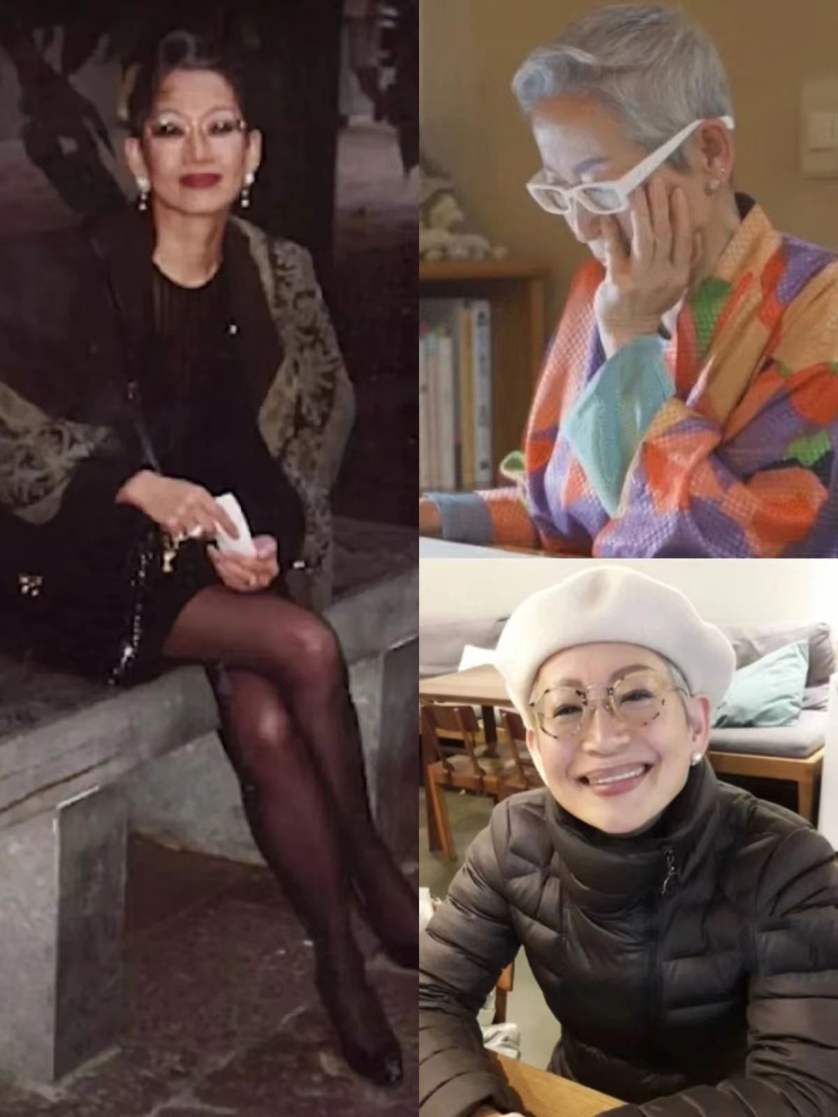 70奶奶潮流穿搭,来自70岁奶奶的冬季时尚穿搭