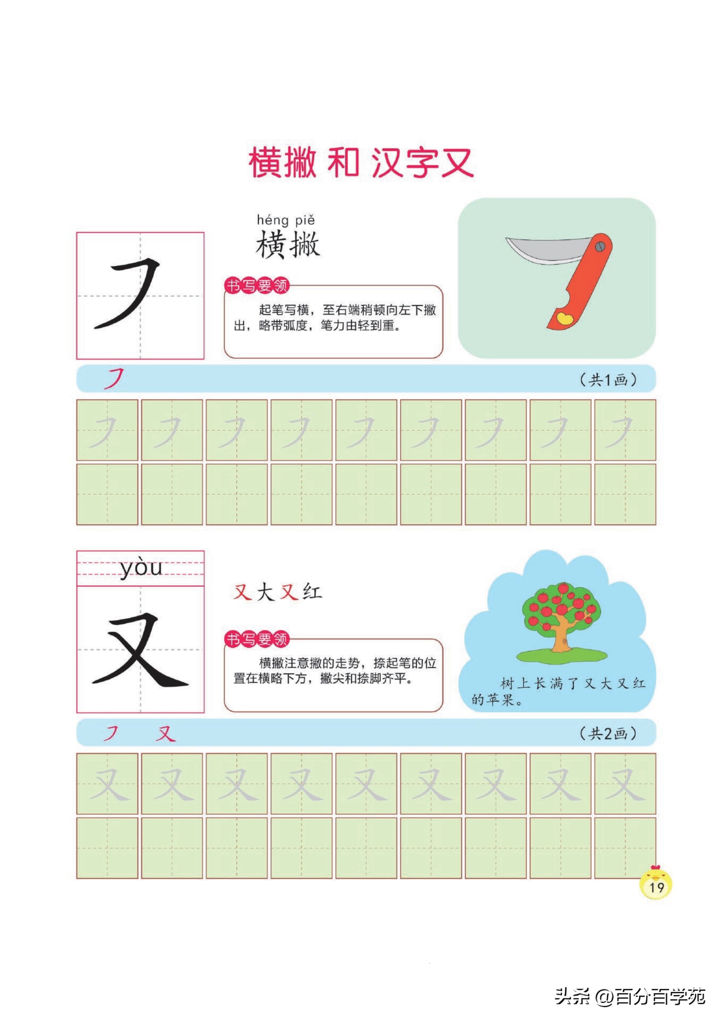 幼小衔接｜写字培优课程，练习写字从最基础的笔画开始