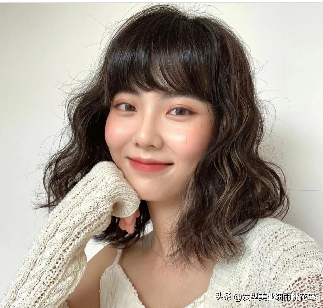 温柔蛋卷头,烫短蛋卷头