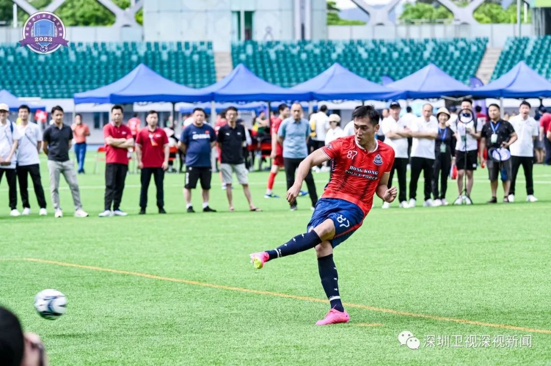 首届深港口岸足球友谊赛深圳开赛,粤港澳大湾区三地青年足球交流赛