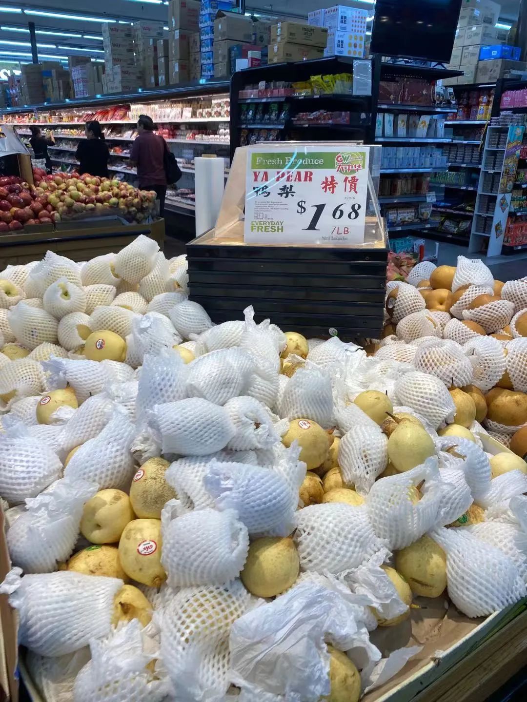 美国的中国超市物价,国外超市真实物价