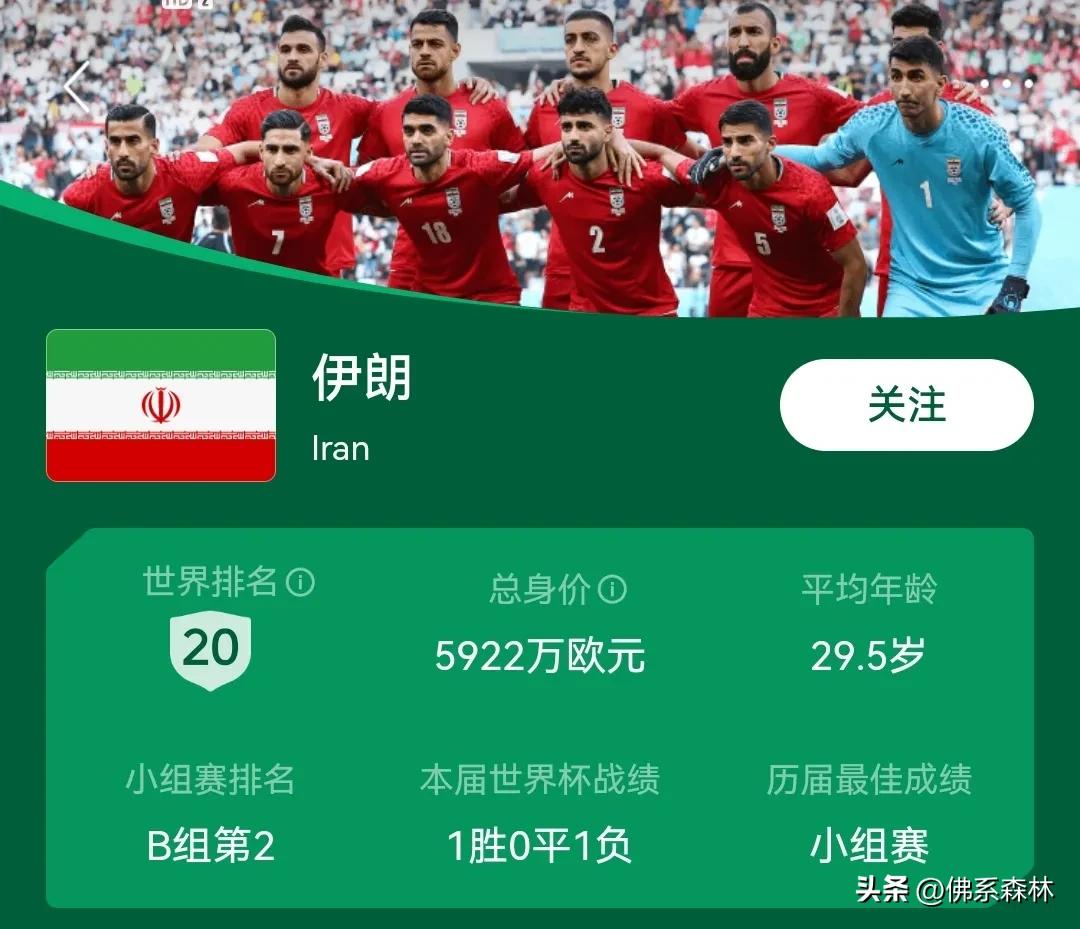 既生瑜和何生亮,伊朗世界杯最新战况