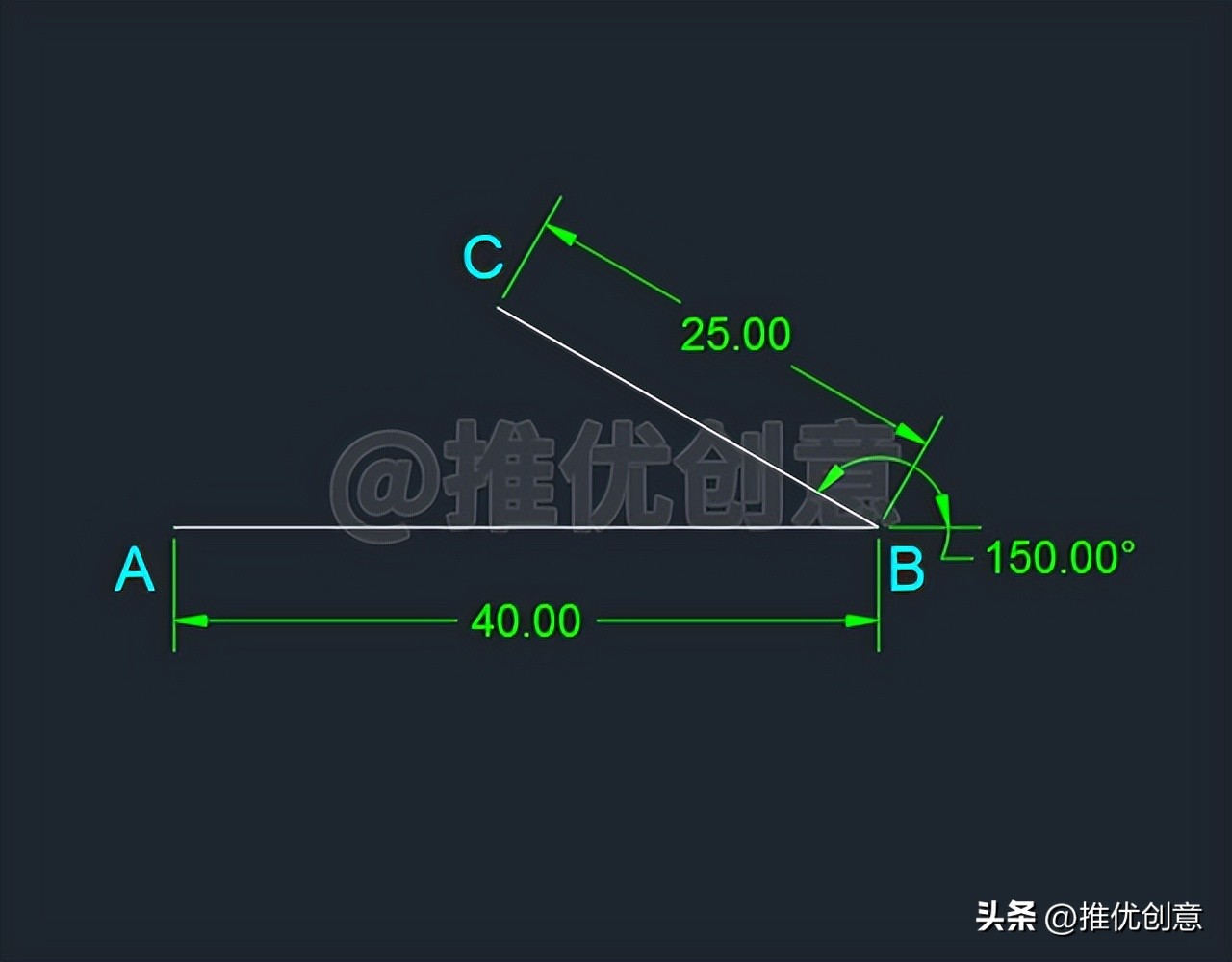 利用多边形作辅助绘制圆弧cad教程,cad平行四边形画图教程