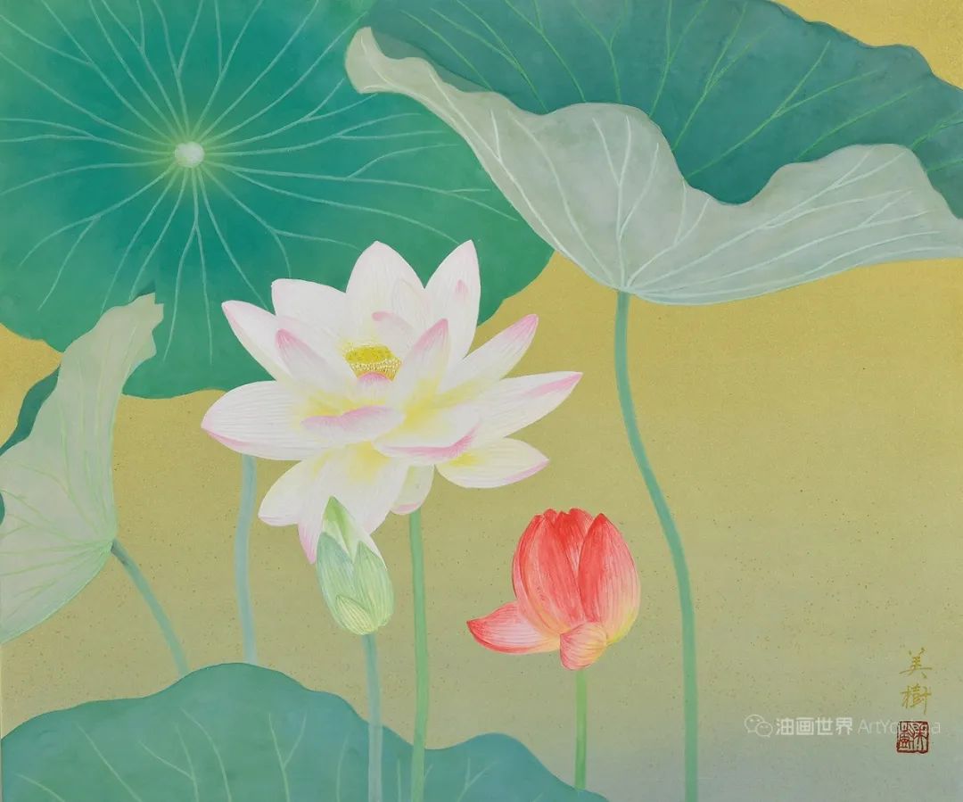 野地美树子手绘油画,日本画家奈良美智作品图