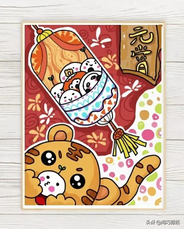 简单又好看的儿童创意画,儿童绘画创意4-6岁水彩笔或蜡笔