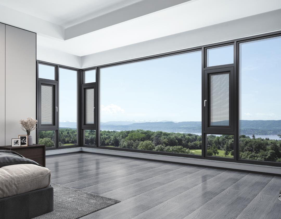 隔音隔热窗纱一体门窗,108窗纱一体断桥铝门窗价格是多少