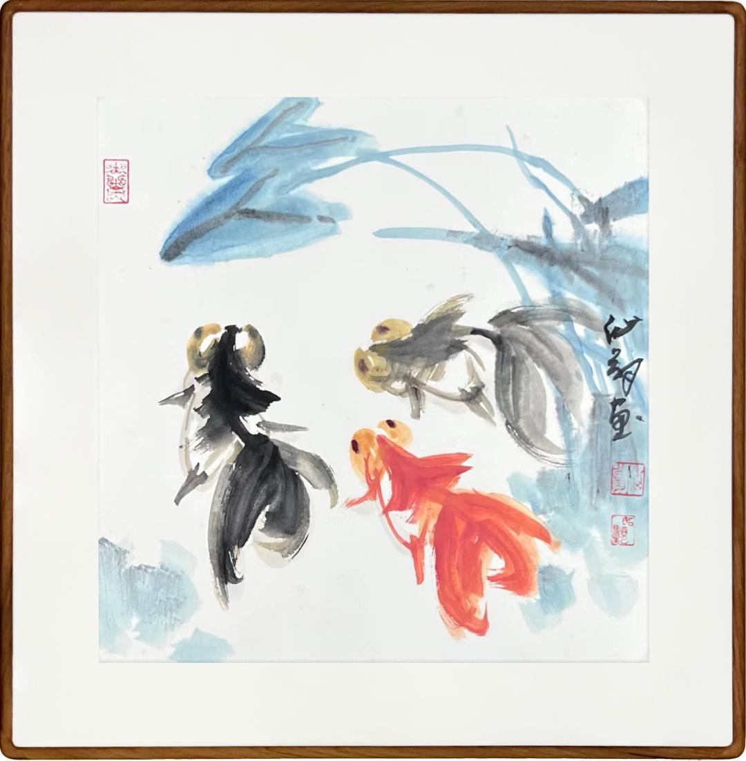 克里姆特名画金鱼,世界名画欣赏500幅风景水鸟画