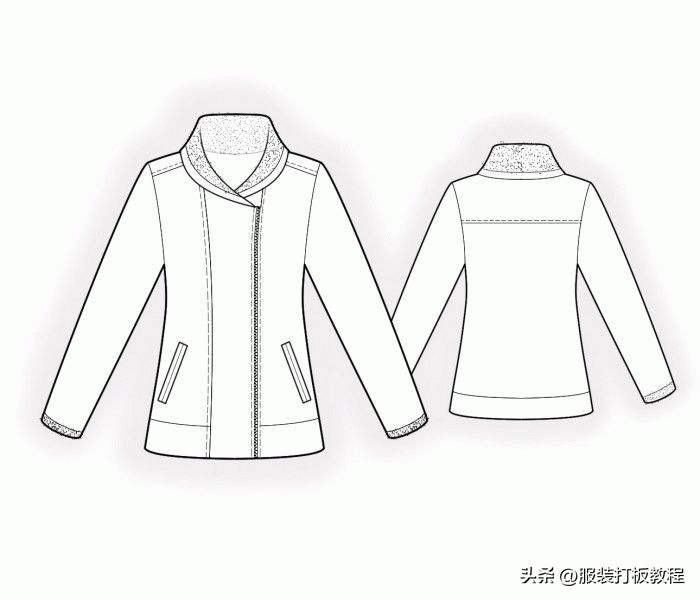 服装设计格子大衣款式图,服装设计风衣效果图
