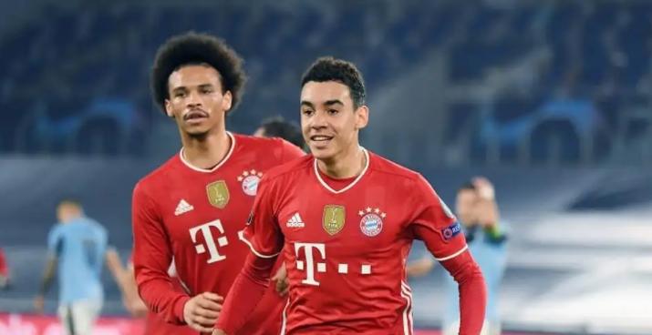 莱万破门穆西亚拉,穆西亚拉小鹿斑比莱万