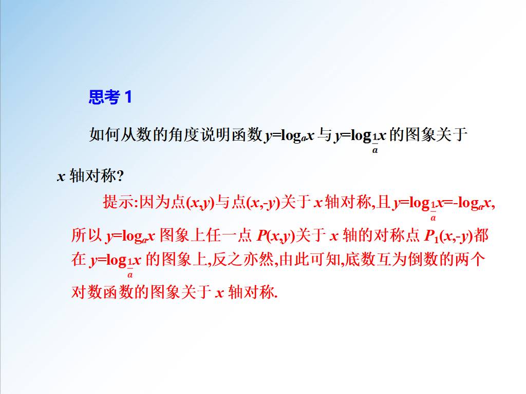 对数函数的图像和性质优秀课件,新高一数学必修一对数函数图像