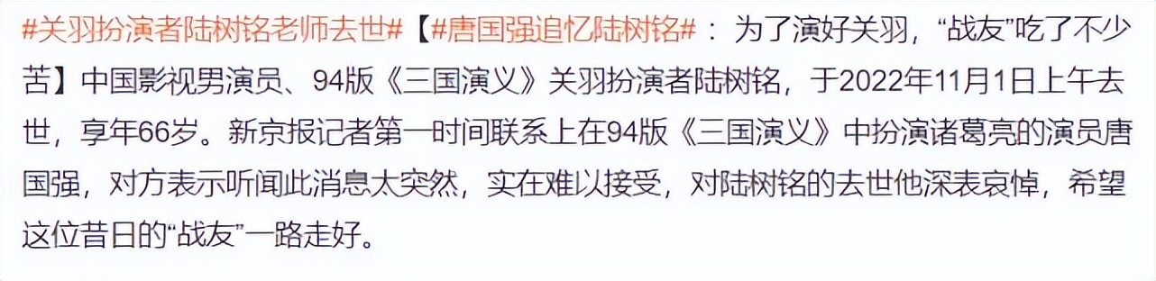 陆树铭去世前采访,陆树铭生前朋友语音