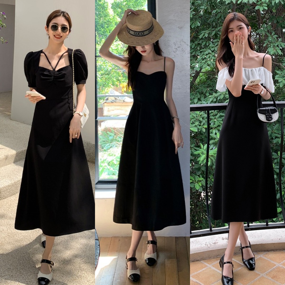 什么鞋子搭配连衣裙不累脚还好看,夏季藏蓝色连衣裙搭配什么鞋好看