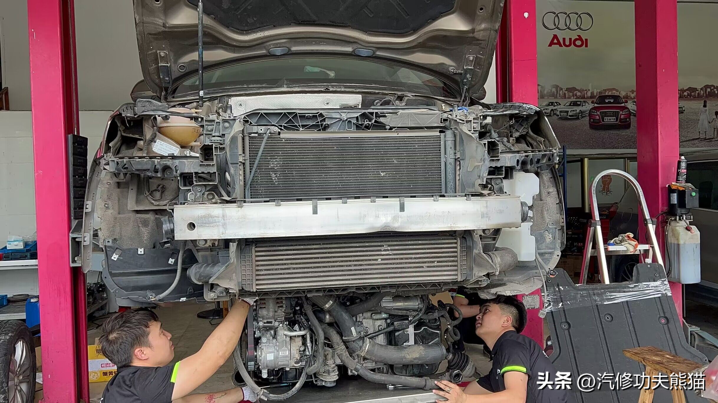 奥迪q3修车,奥迪q3烧机油大修发动机