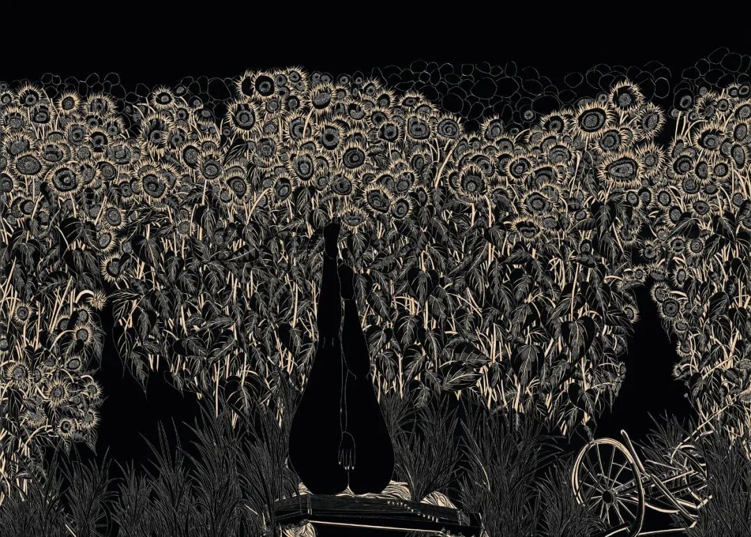 他坚持创作40年，刻出独一无二的黑白世界