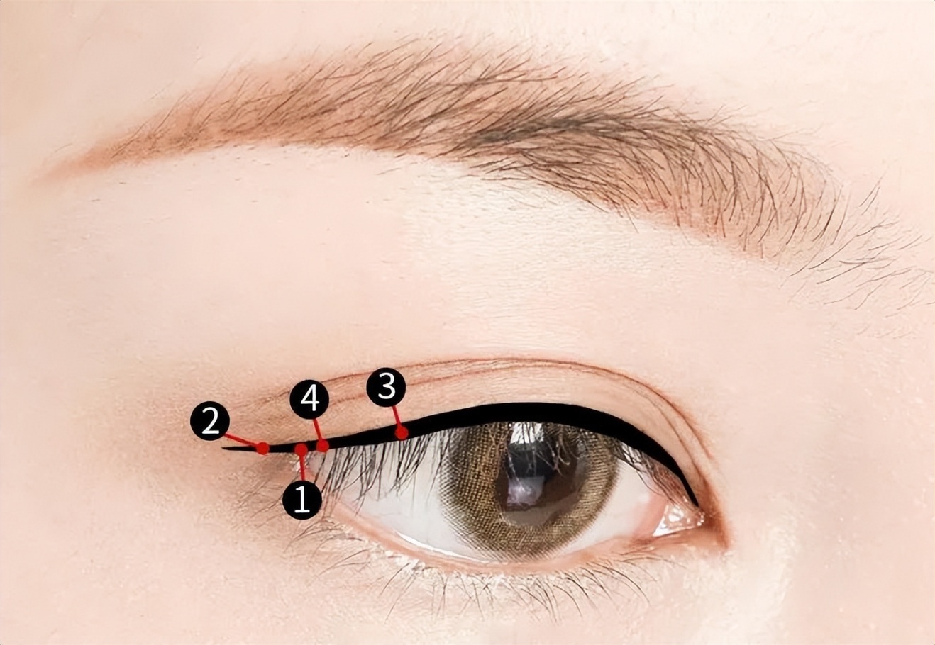 保姆级眼线画法简单易学适合新手,眼线怎么画保姆级教程