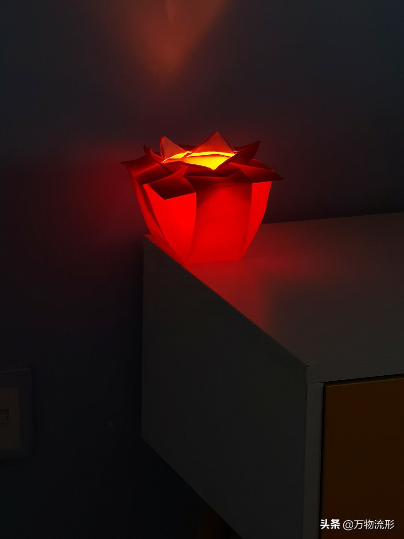 环保创意手工莲花灯,精美纸灯手工制作