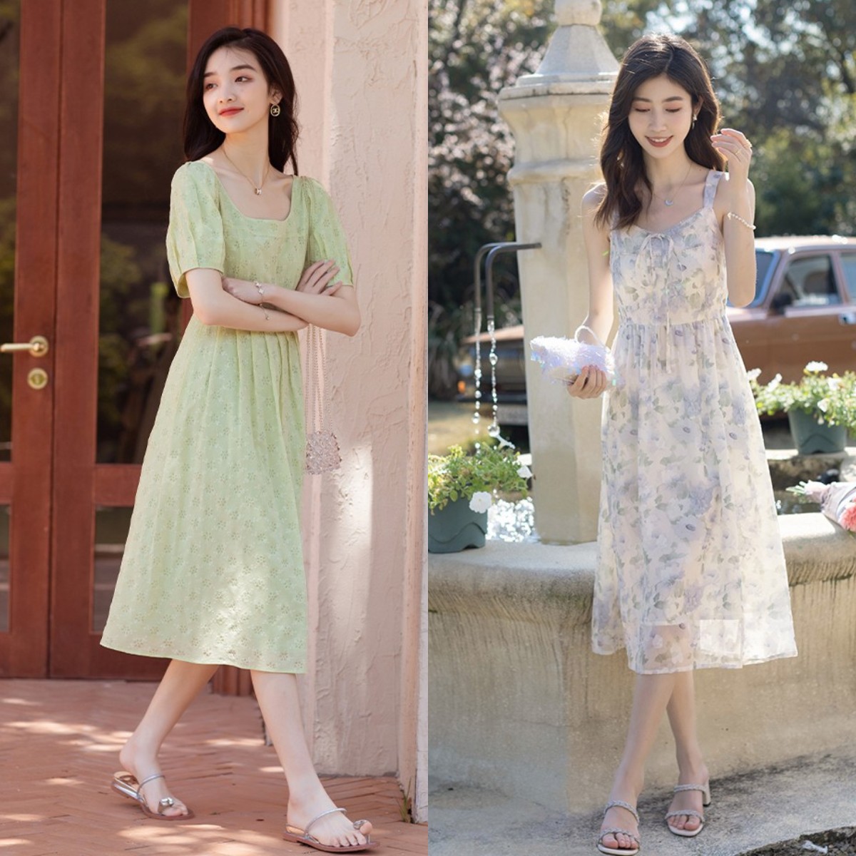 碎花裙夏天的最佳开启模式,碎花裙如何才能穿得清新脱俗