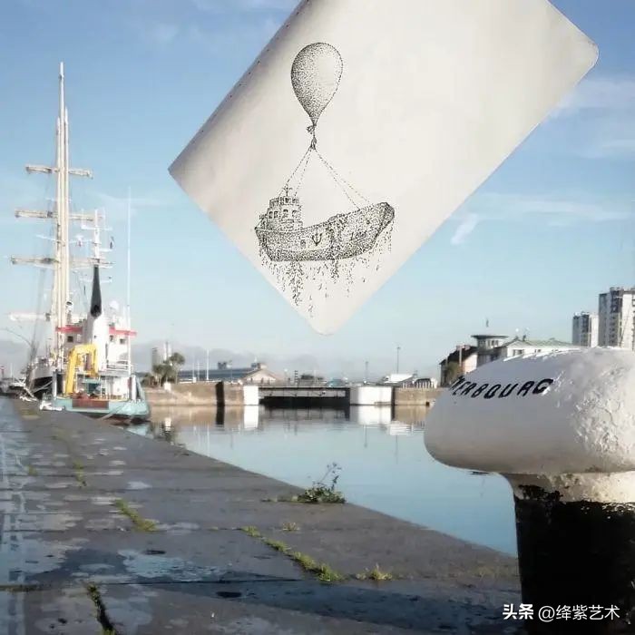 这位“懒”插画家，画画只画一半，剩下的交给照相机